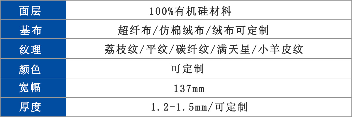 汽車用品有機硅皮革